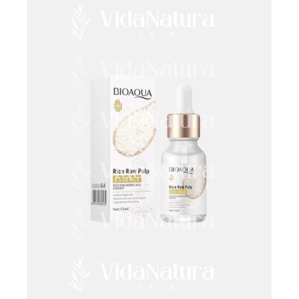Suero o serum facial a base de arroz y ácido hialurónico de la marca Bioaqua